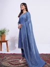 Blue Colour Rayon With Embroidery Work Kurti With Pant Dupatta Aaradhna 1167 Wholesale Online